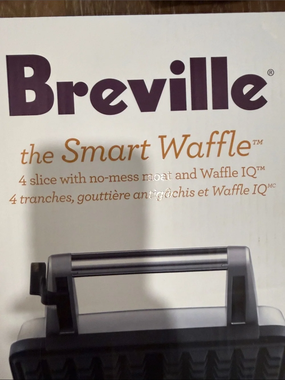 Breville The Smart Waffle 4-Slice Waffle no Mess IQ